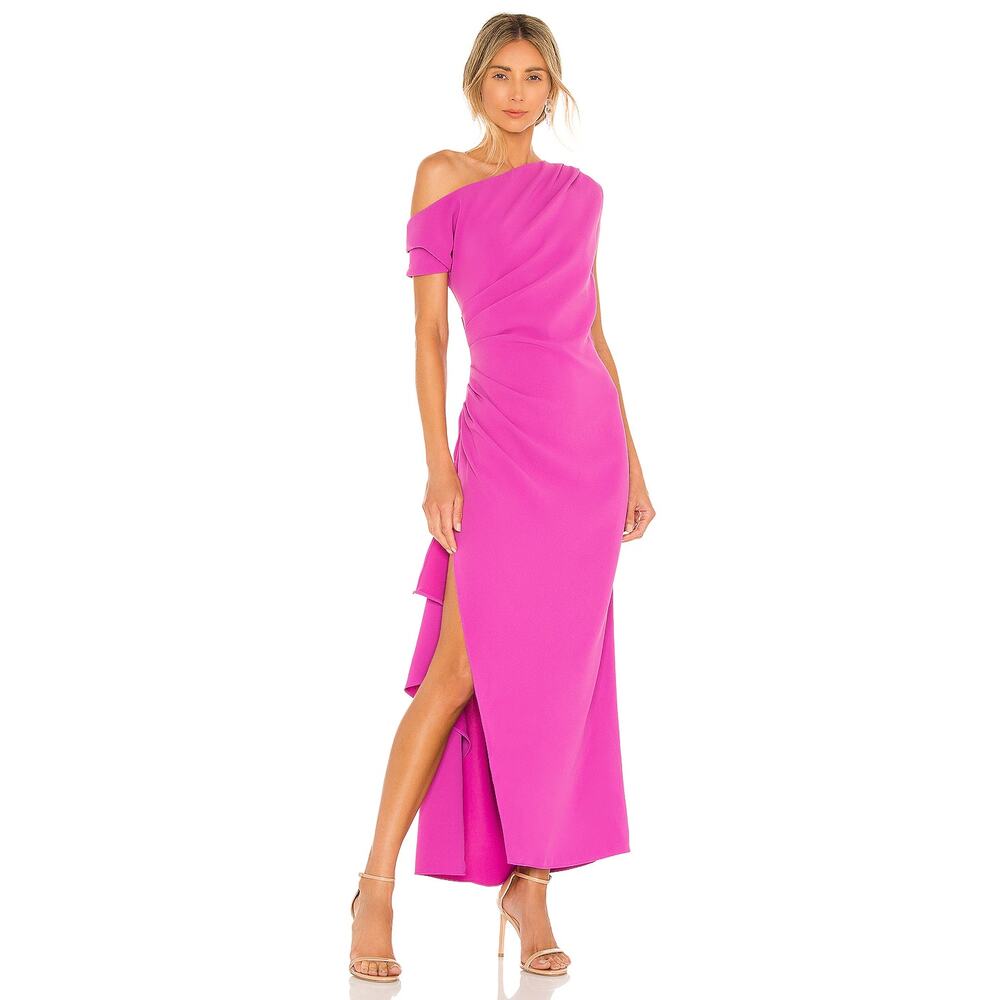 NWT ELLIATT x REVOLVE Gwenyth One Shoulder Maxi Dress Orchid Women's Size Small